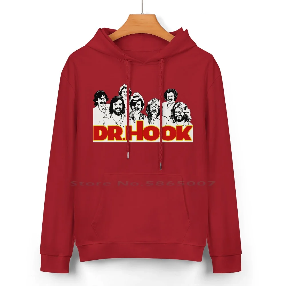 Hook Dr-Sudadera con capucha de algodón puro, suéter de 24 colores, Dr Hook y The Medicine Show, Buddy, acebo, Ron, Haffkine Band, Music Dennis