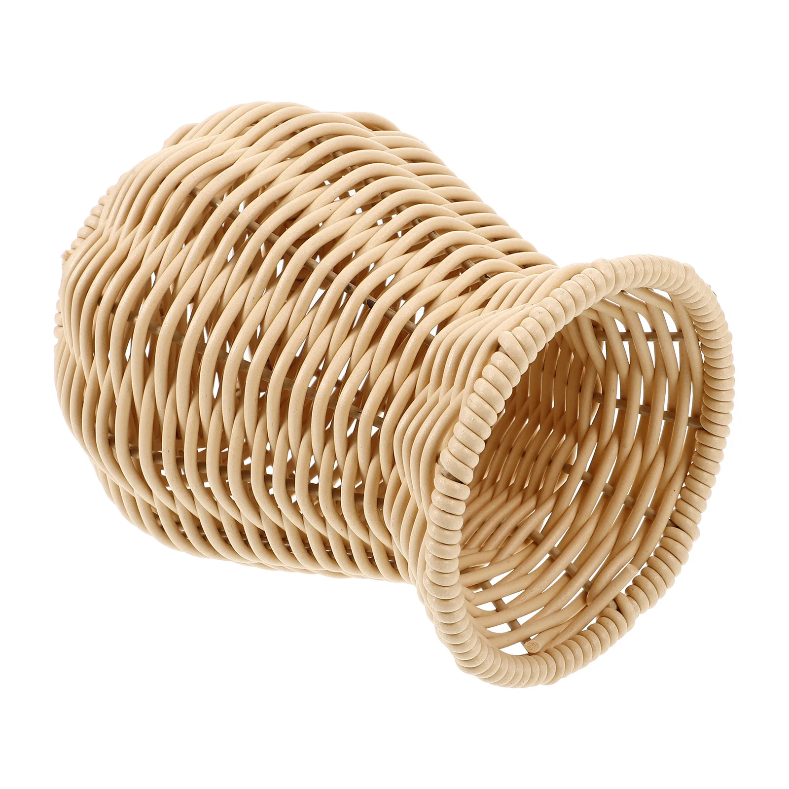 Decoration Pastoral Style Decorative Vase Flower Flowerpot Dried Beige Imitation Rattan Flowers Holder Woven Miss