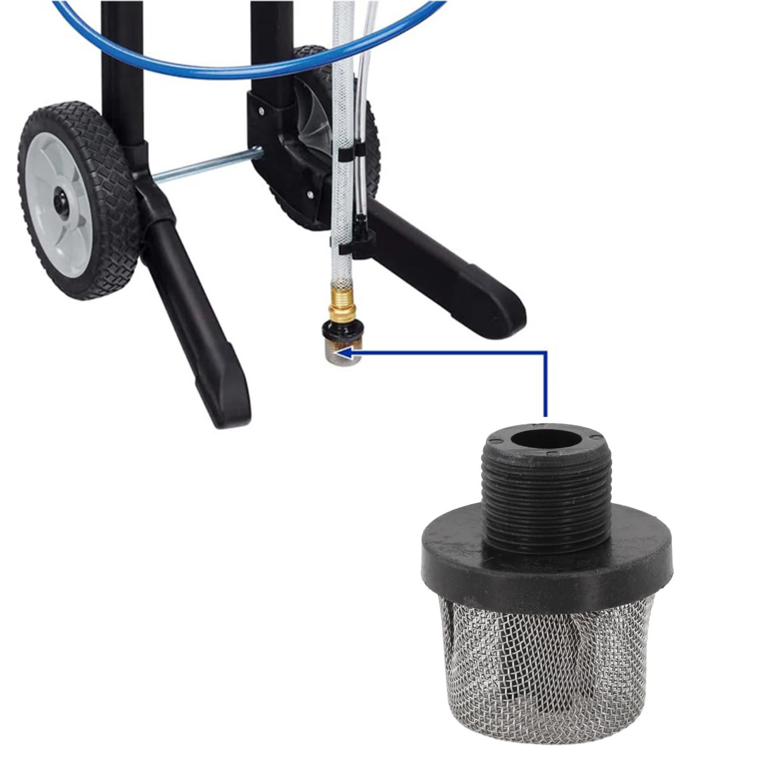 Airless Sprayer Filter Filter Inlet Suction Strainer Plastic And Metal Compatible With Most Airless Sprayguns Sprayer Filters