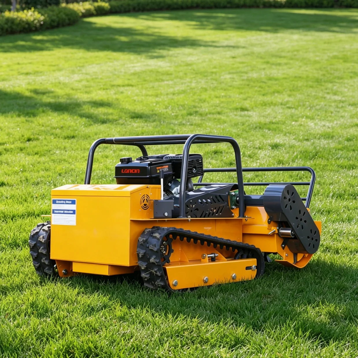 

Customized Remote Control Flail Mower Petrol Lawn Mower Low Fuel Consumption Long Working Time for Commercial Household Garden