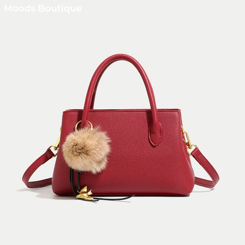 

сумка женская сумка женская маленькая MOODS Высококачественные маленькие сумки с верхней ручкой для женщин, новейшие дизайнерские сумки 2026 года, роскошная сумка через плечо с узором «Личи», однотонная