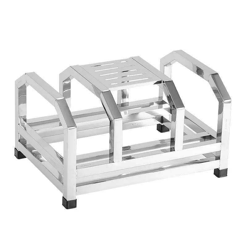 Stainless Steel  Rack Cutting Board Rack Commercial Chopping Board Rack Household Kitchen Canteen Multi-Functional  Storage
