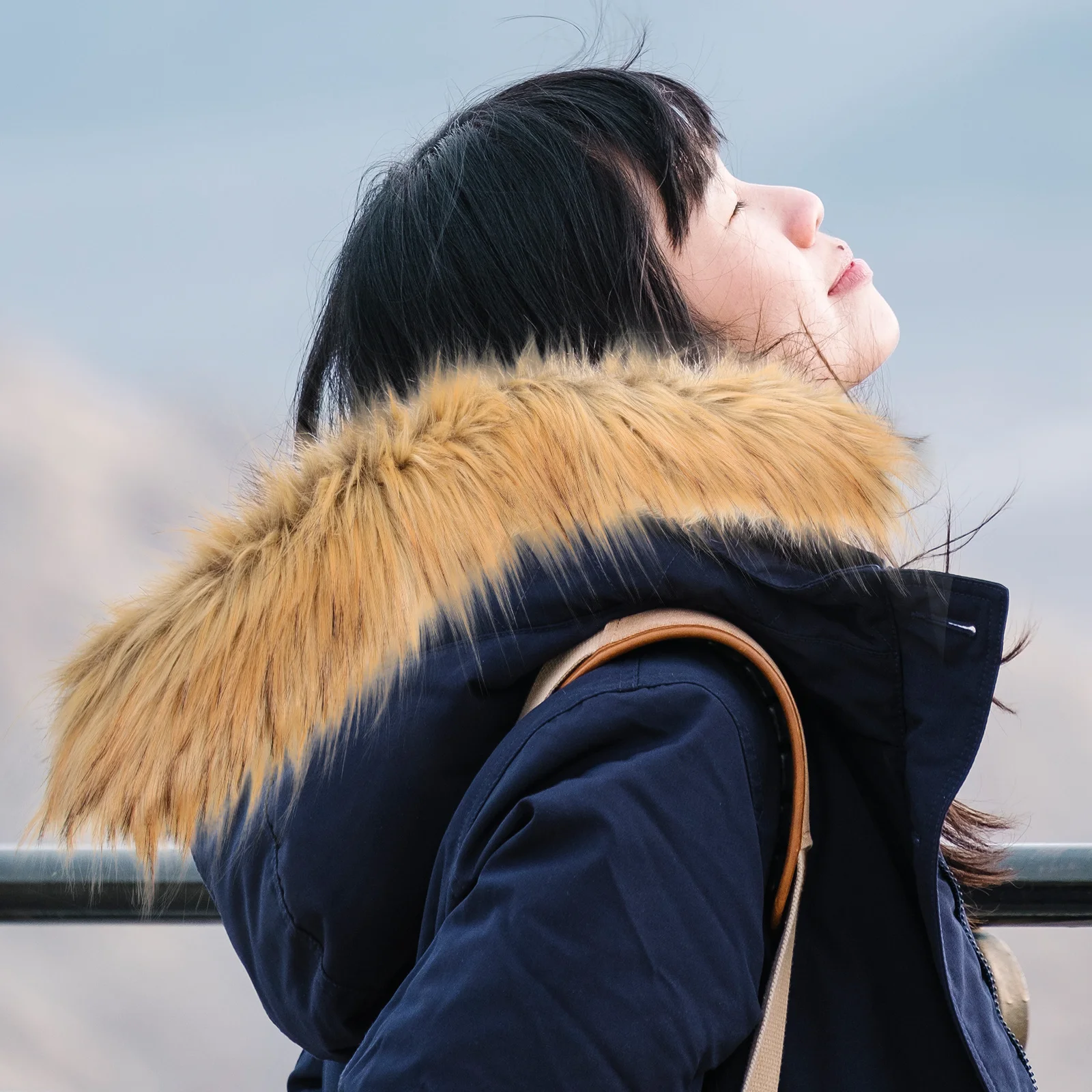 Faux Hood Trim For Women Winter Shawl Collar Replacement Warm Thickened Neck Accessory For Coat Down Jacket Ear Muff