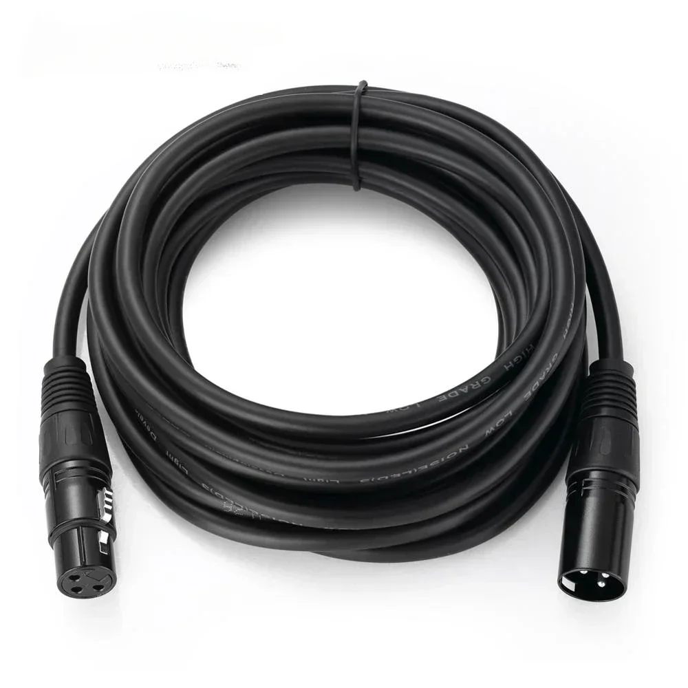 Kabel XLR męski do żeńskiego/męskiego M/F OFC Kabel audio ekranowany do miksera mikrofonowego Femlae do żeńskiego F/F 1m 1,8m 3m 5m 10m 15m 20m