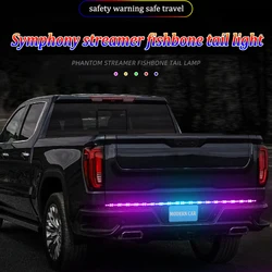 RGB Dynamic LED Tailgate Light Strip For Truck Pickup RV SUV ATV Jeep Car Driving Turn Singal Brake Warning Rear Tail Light Bar