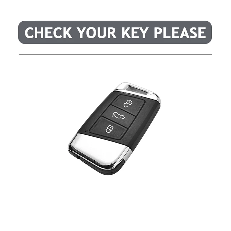 Leather Style Car Remote Key Case Cover Shell For Volkswagen VW Tiguan MK2 Magotan Passat B8 CC For Skoda Superb A7 Accessories