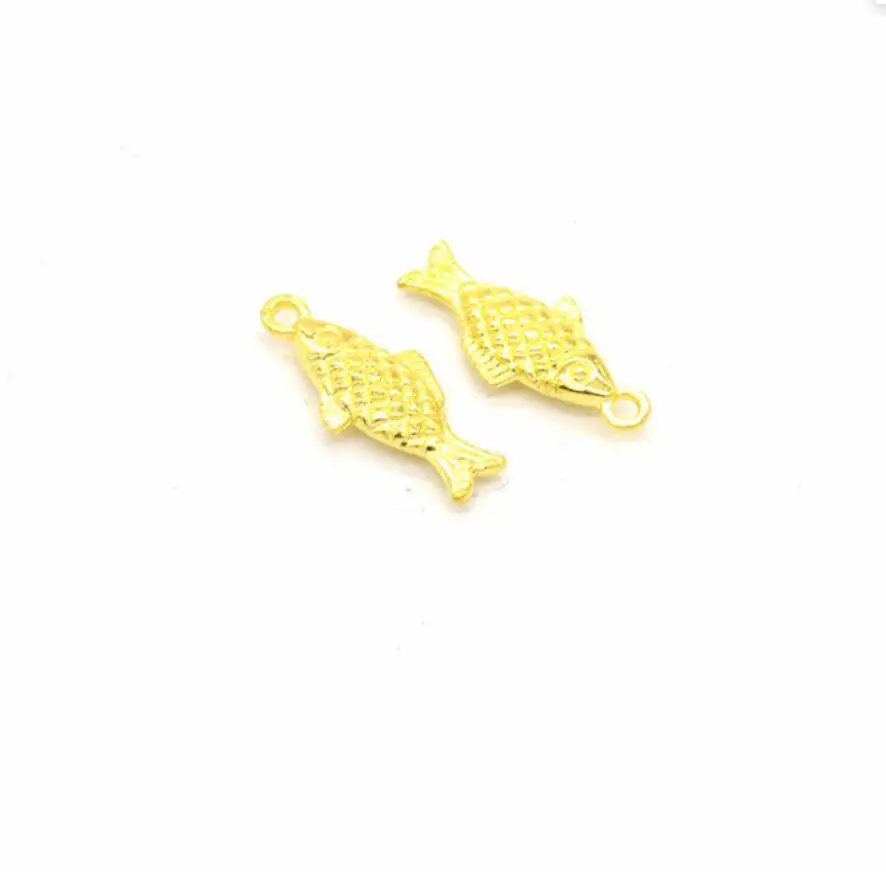 100Pcs Vintage Metal Mix Style  Marine Organism Fish Charms Pendant For Jewelry Making Diy Handmade Jewelry F0013