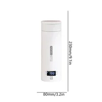 Bouilloires électriques portables de 500ML, bouilloire pour thé et café, tasse thermique pour faire bouillir l'eau, bouteille d'eau Anti-brûlure, Menu anglais 6