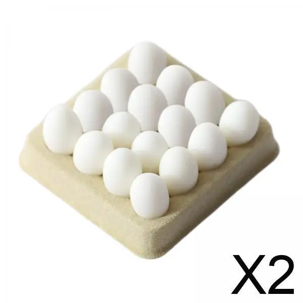 

Миниатюрные яйца для кукольного домика, реалистичный набор из смолы, аксессуар для кухни, декор в масштабе 1:12 для кукольного домика