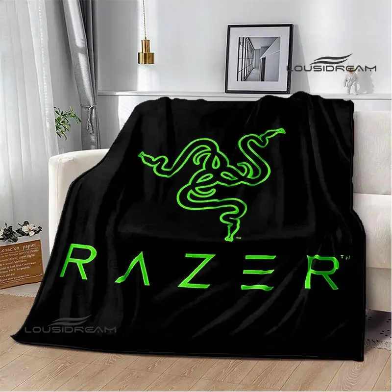 3D razer game printed blanket  Flannel Soft Cozy Blanket Home Travel Essential Birthday Gifts Children's warmth blanket