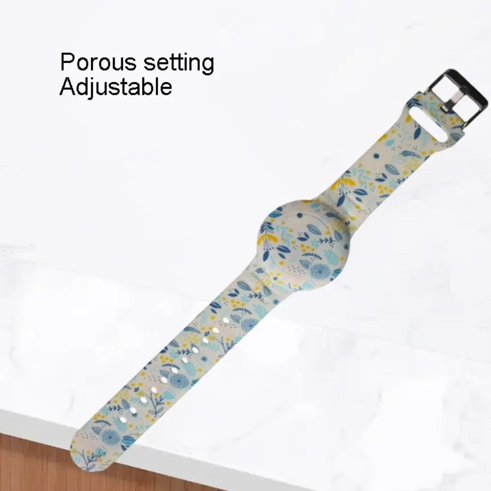 New Waterproof Watch Strap Replacement Adjustable Kids Wristband Soft Fully Protected Kids Bracelet for Apple Airtag