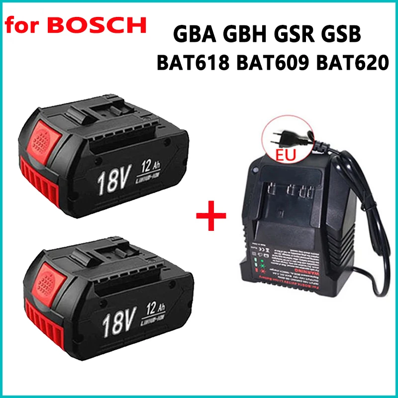 18V 12,0Ah Akku Original für Bosch 18V Professional GBA GBH GSR GSB BAT618 BAT609 BAT620 Ersatzakku