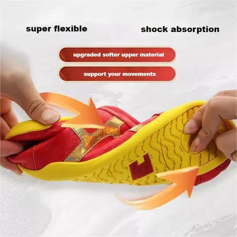 New WYTR Kung Fu Wushu Martial Arts Upgraded Super Light Competition Shoes Professional Use 9 Colors And Yellow Outsole【26-46siz