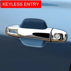 Chrome Keyless Door Handle Cover Protector For Subaru XV Impreza Forester (SK) Crosstrek 2017 2018 2019 2020 2021 2022 2023 2024