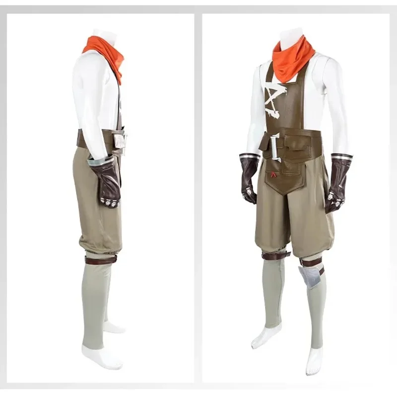 Anime ekko cosplay jogo lol arcane cosplay traje peruca branca máscara terno dos homens sapatos casaco natal Holloween roleplay personalizado