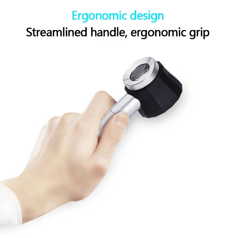 10X Optical Glass Magnifier with Measure Scale, Jewelry Identification, Document Identification, Glass QXNF