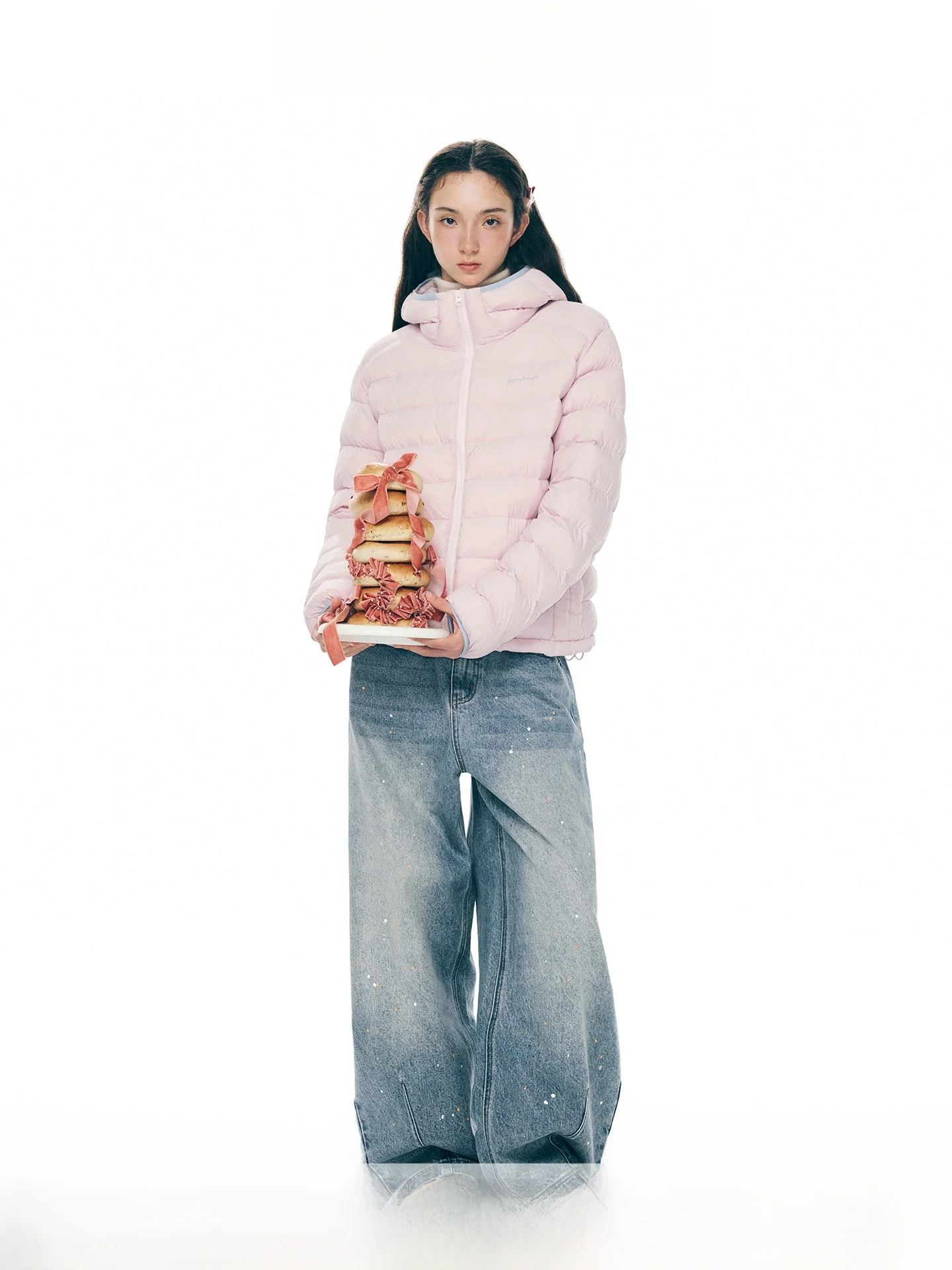 

Женская легкая стеганая куртка с капюшоном WhyBerry Stbery Principle 25AW, повседневная теплая короткая куртка в корейском стиле