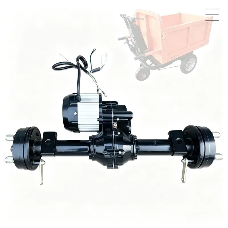 Chassis accessories Electric trolley rear axle motor construction site trolley flatbed car  assembly low speed rear axle motor