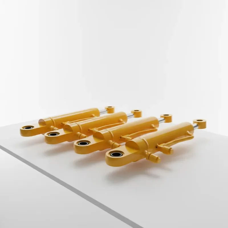 Double-acting hydraulic cylinder for hydraulic system of crane outriggers telescopic boom type aerial work platform, heavy
