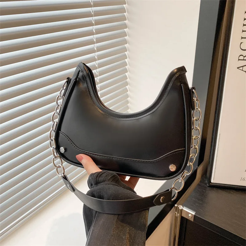 Fashion Underarm Bag Method Stick Bag Premium Textured Chain Light Luxury Niche Versatile Shoulder Crossbody Bag