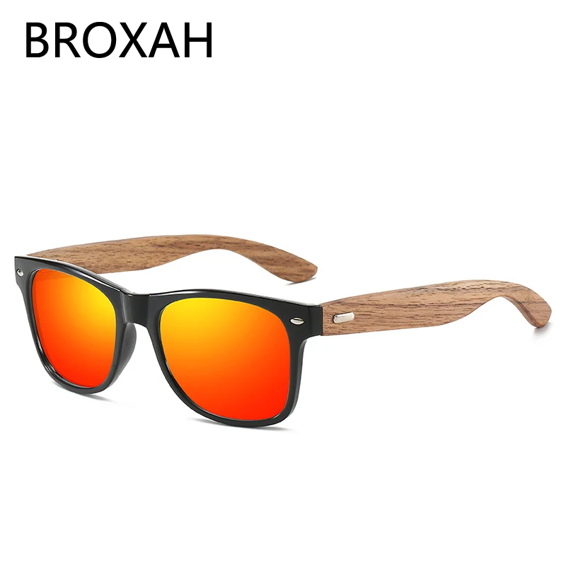 Retro Walnut Wood Sunglasses for Men and Women 2024 Classic Polarized Sun Glasses Car Driving Glasses Mirror Eyewear