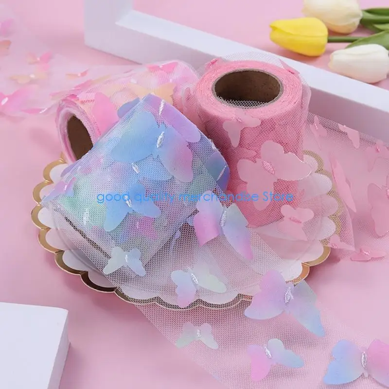 

Y5JD 10 Yards 6cm Macaron Color Tulle Roll DIY Table Skirt Colorful Tulle Roll DIY