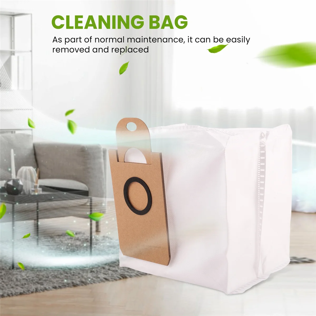 

ABFW 6Pcs Dust Bags Kit for Q11 Robot Household Replace Replacement Vacuum Cleaner Sweeper Dust Bags Cleaning Bag