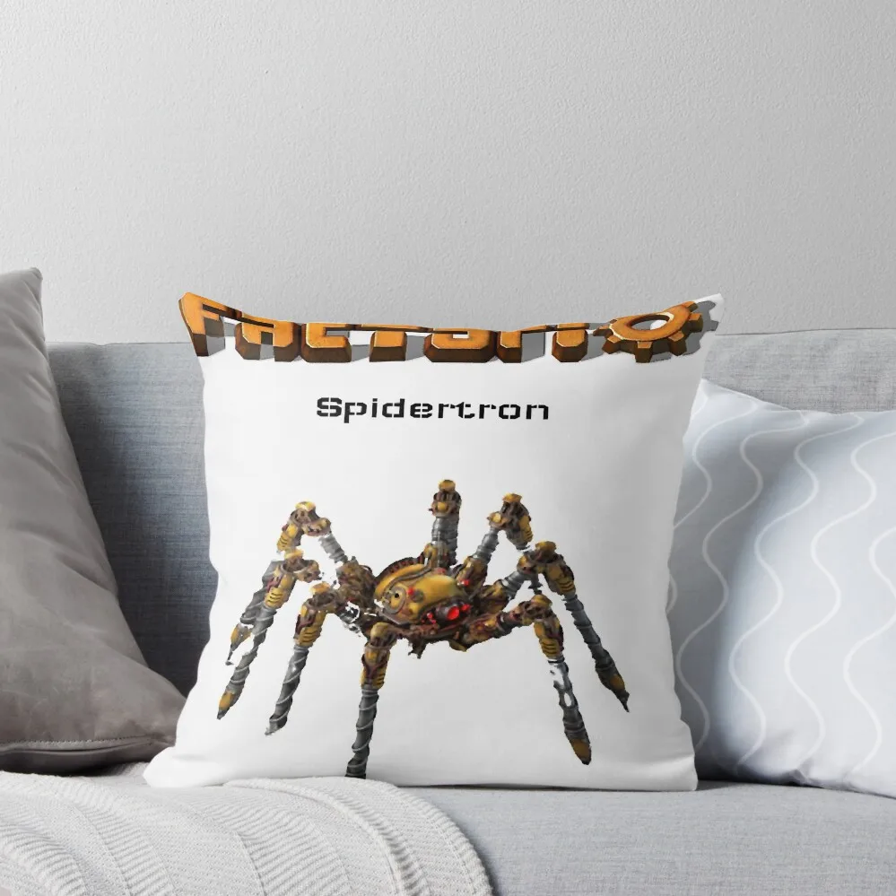 

Factorio Spidertron Throw Pillow Decorative Cushions For Luxury Sofa christmas supplies Custom Cushion pillow