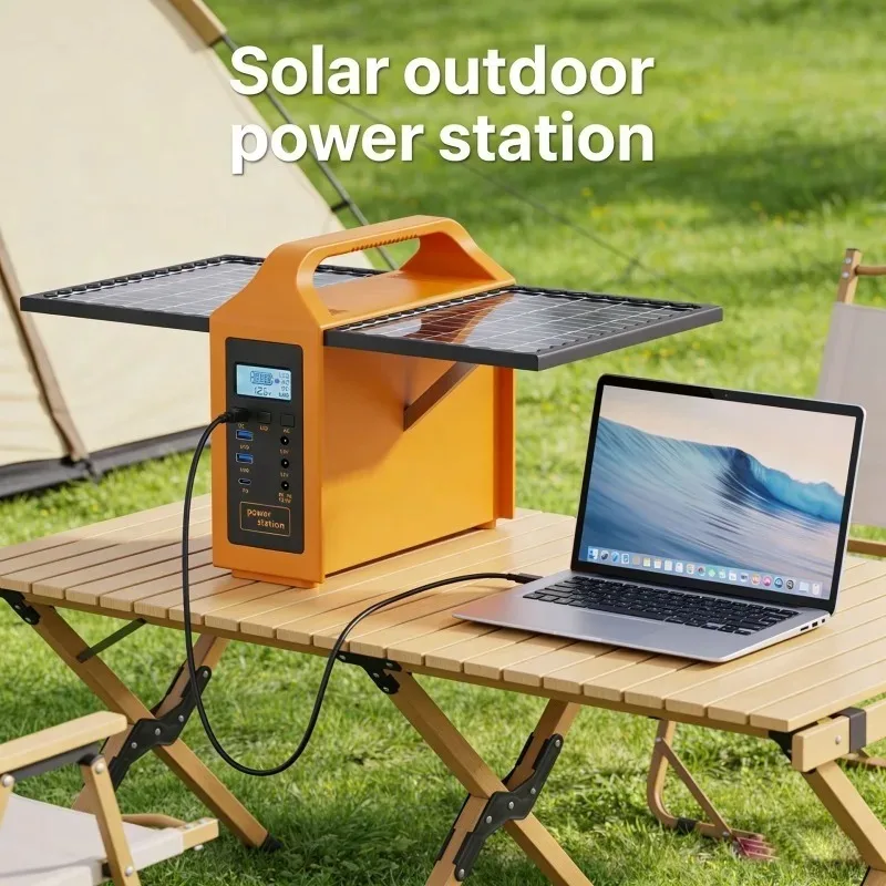 

100W 150W Portable Solar Power Station with LED Light & Solar Panel 220V 110V Power Supply Solar Generator Outdoor Backup Power