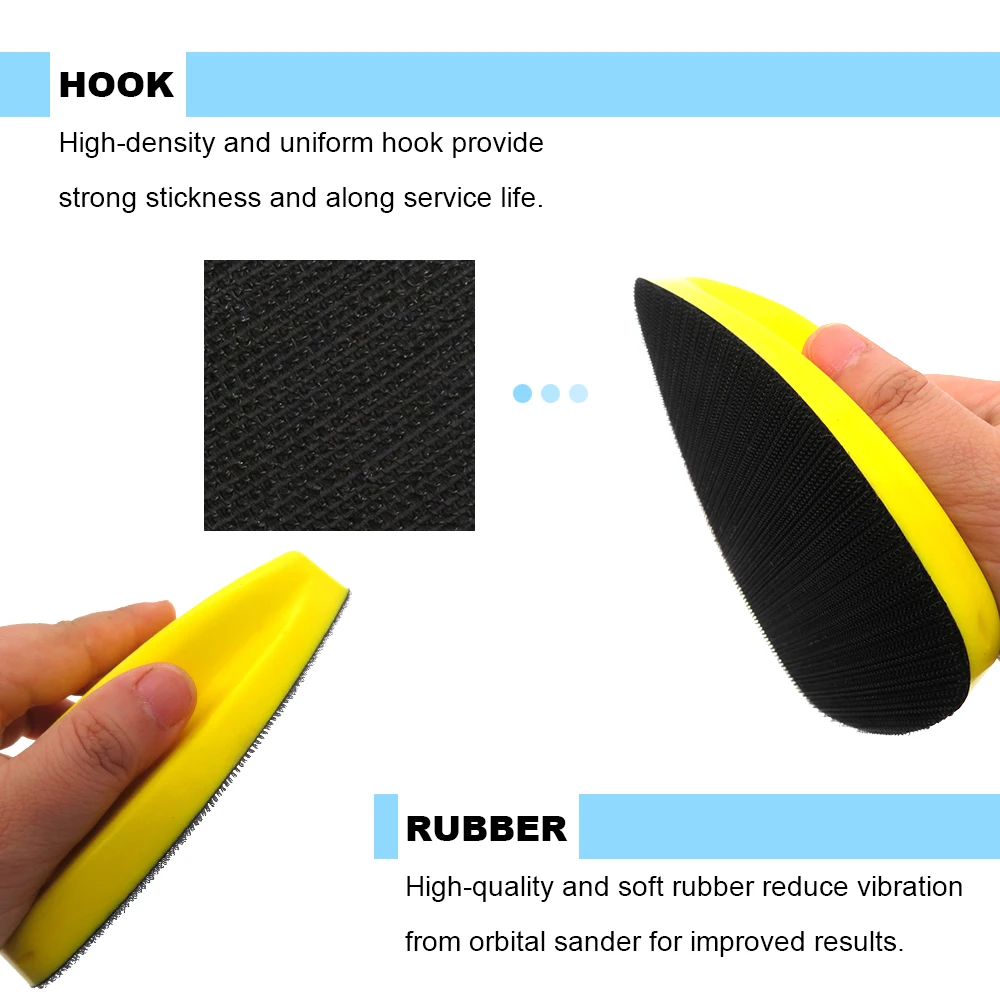 140X98mm Hand Detail Sander Hook and Loop Sanding Block 4Pcs Set for Mouse Sandpaper Home Decoration DIY Woodworking Polishiing