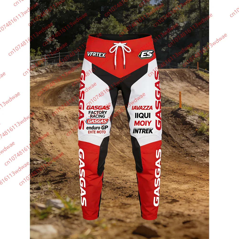 

Велосипедный костюм GASGAS Factory Racing Brand, спортивные брюки для мужчин, мотоциклетные штаны, быстросохнущие брюки для походов, брюки для внедорожных гонок.