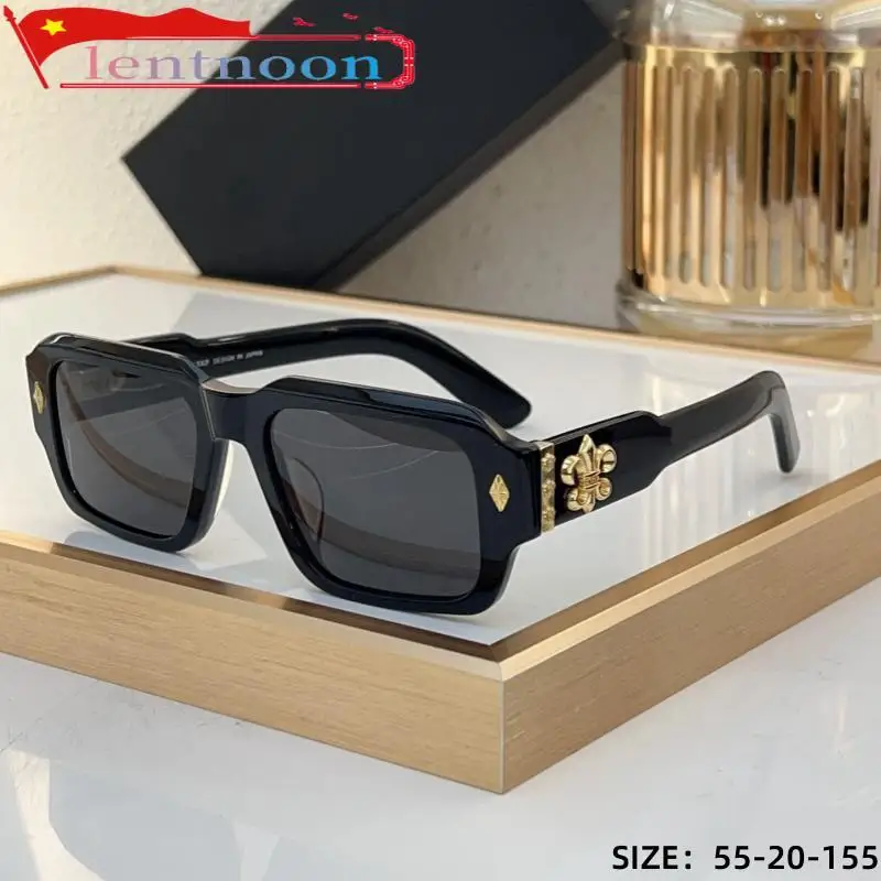 2025 New Fashion Classic Sunglasses Men Acetate Vintage Thick Luxury Brand Designer Personality Women Outdoor Sun Glasses UV400