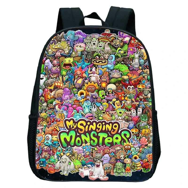 

Kids Small Bag My Singing Monsters Kindergarten Backpack Waterproof Bookbag Girls Cartoon School Bags Boys Softback Daypack Gift