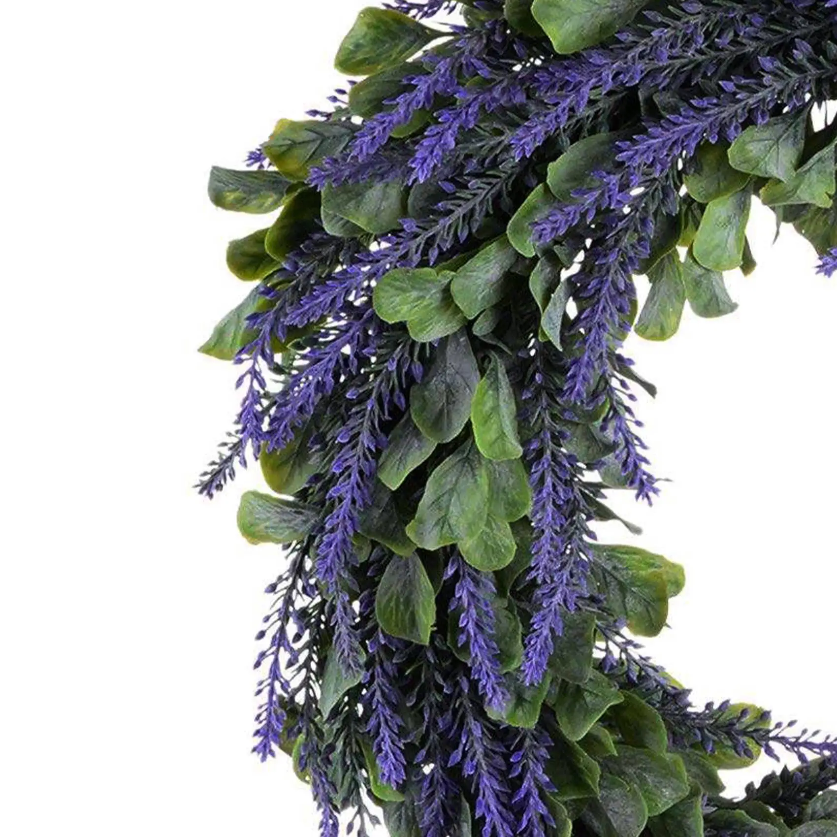

AA08-5X Artificial Wreath, Door Wreath 17 Inch Lavender Spring Wreath Round Wreath For The Front Door, Home Decor