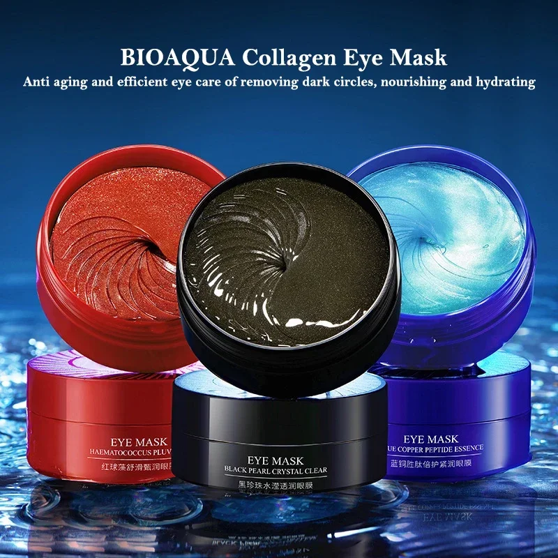 Masque pour les yeux au collagène, 60 pièces, hydratant, raffermissant, anti-cernes, poches sous les yeux, gel de soin de la peau, patchs de beauté