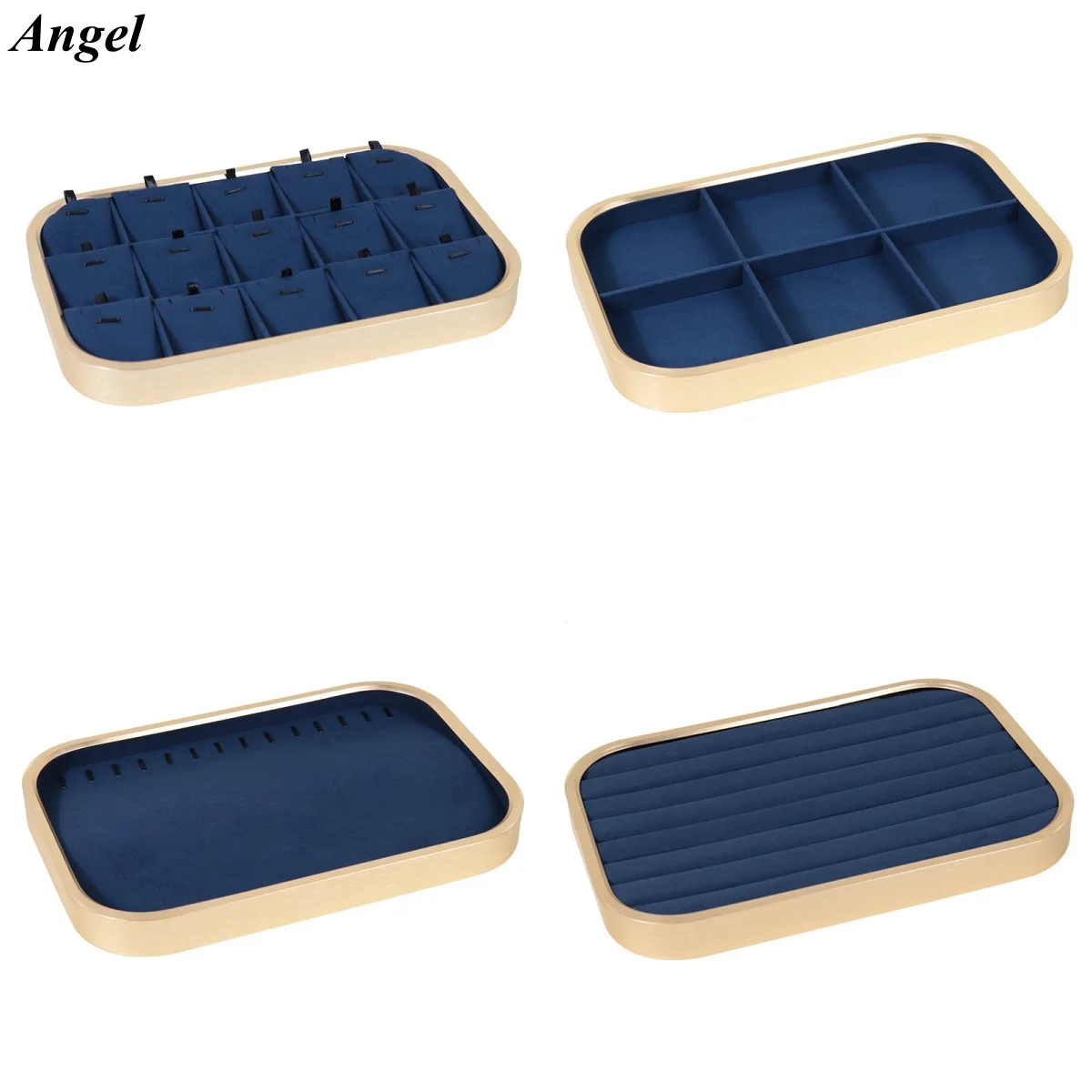 

Металлическая подставка для ювелирных изделий, держатель для колец, лоток, роскошная витрина для ювелирных изделий, органайзер для хранения, бархатный интерьер, презентация ювелирных изделий