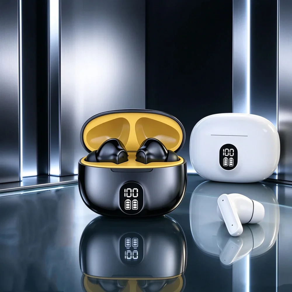 Wireless Headset Wireless Headphones Provide Delicate Music Field Soft Ear Fittings Handy Storage Case for Outdoor Leisure