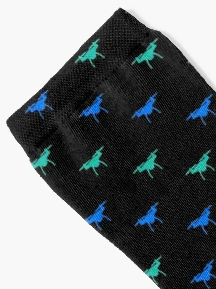 Blue Drones Socks men cotton high quality custom Hiking boots Socks Male Women's