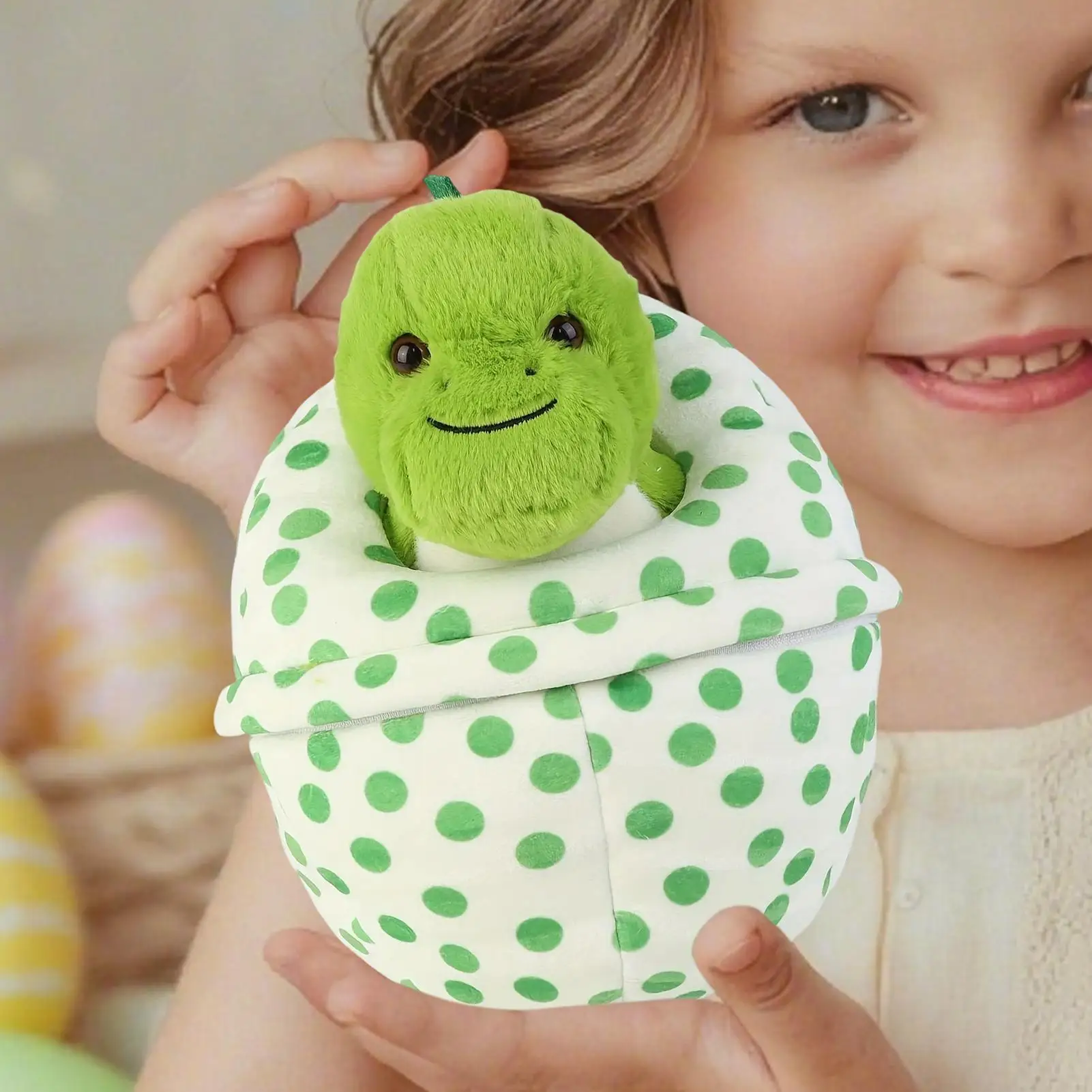 

Stuffed Animal Dolls Soft Cute Collectible Zip Up Egg Plush Figurine For Men Kid Boys Girls Teens Adults Living Room Bedroom