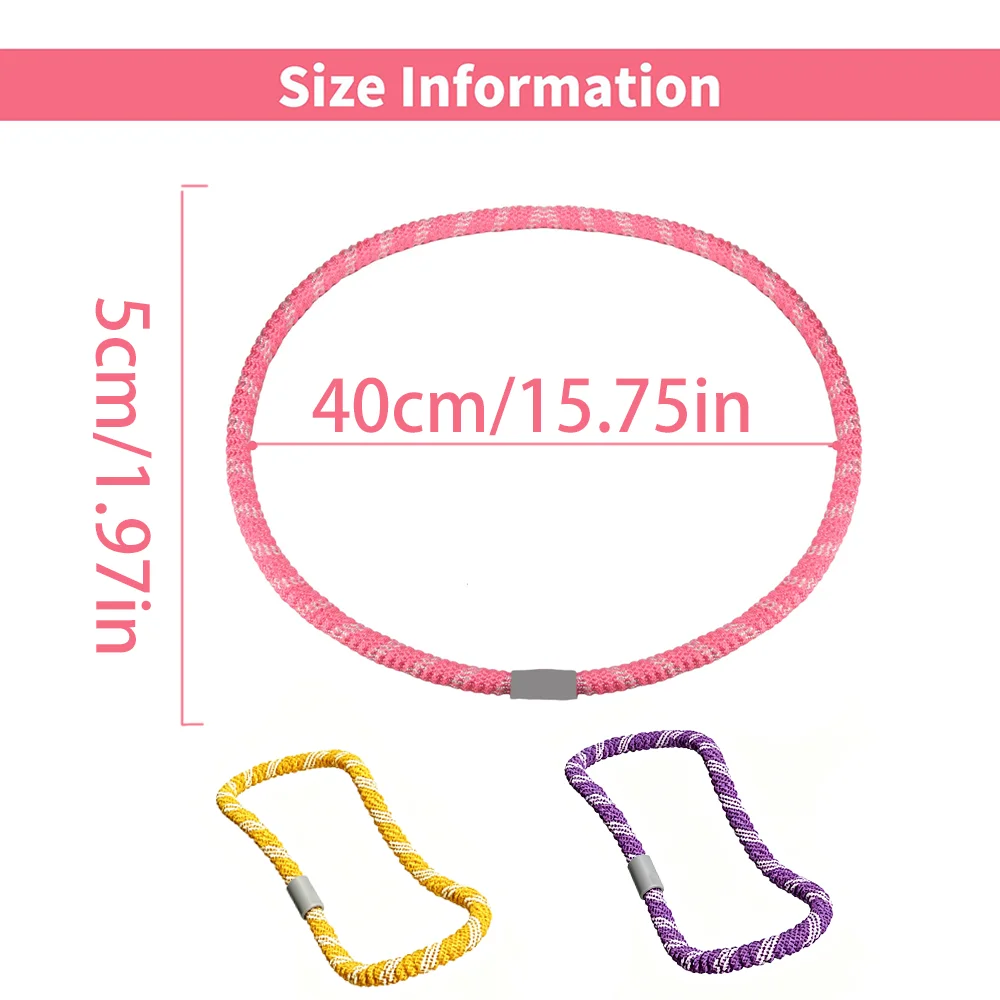 Oft Braided Weighted Fitness Hoop Non Slip Exercise Circle Waist Trainer Ring For Women Waist Slimming Core Workout Home Fitness