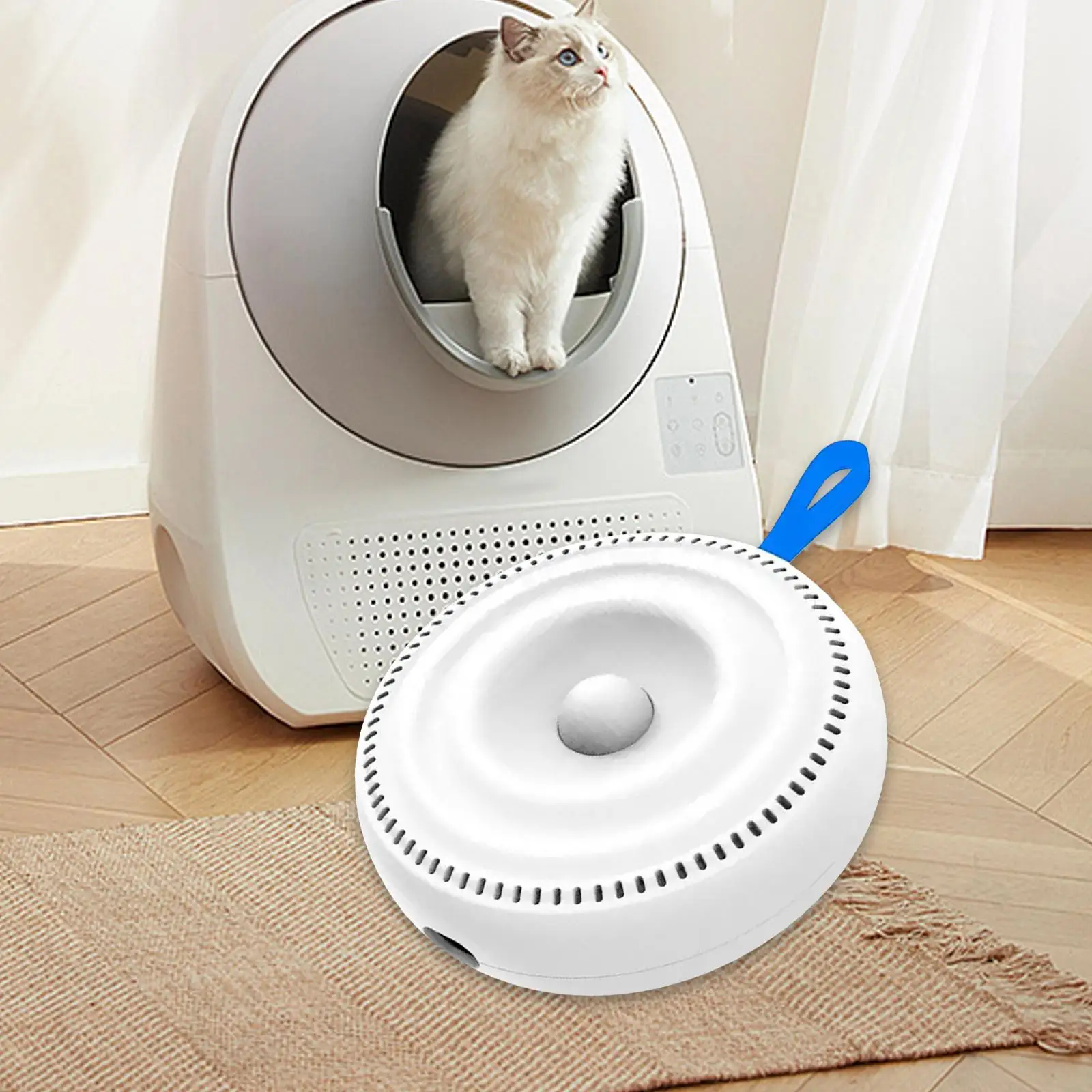 Умный кошачий туалет для удаления запаха, простой в использовании лоток для туалета с котенком, удобный умный очиститель запаха для кошачьего туалета для домашних кошек, собак, домик