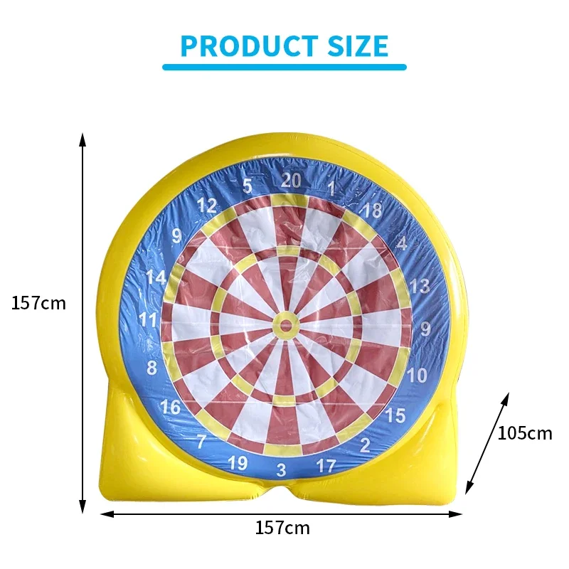 Kids party toys play fun inflatable football target set child indoor&outdoor kick ball holiday gift with-Velcro