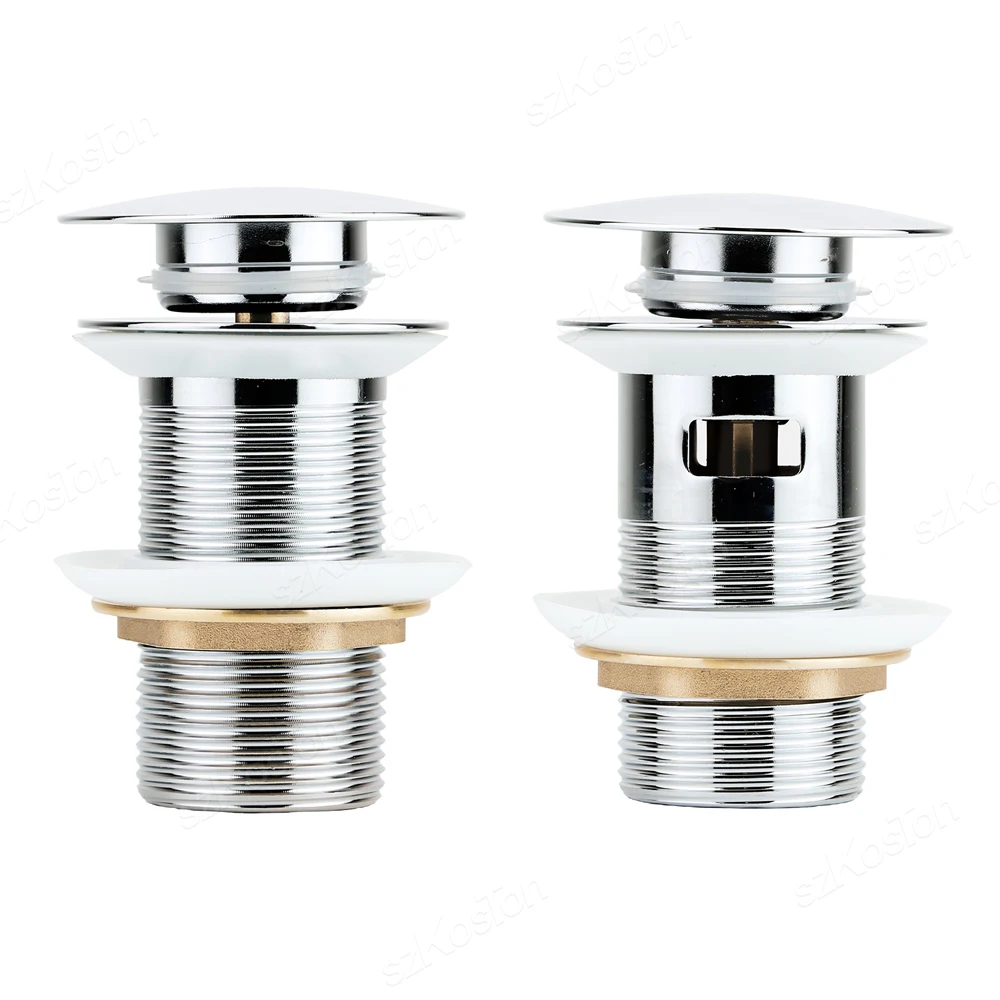 Press Button Sink Washbasin Pop-up Drain Bathroom Shower Sink Drain Plug Wash Basin Hair Sink Strainer Kitchen Bathtub