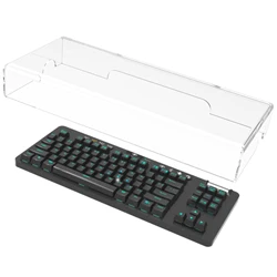 Geekria Tenkeyless TKL Keyboard Dust Cover, Clear Acrylic Keypads Cover for 80% Compact 87 Key Mechanical Gaming Wireless
