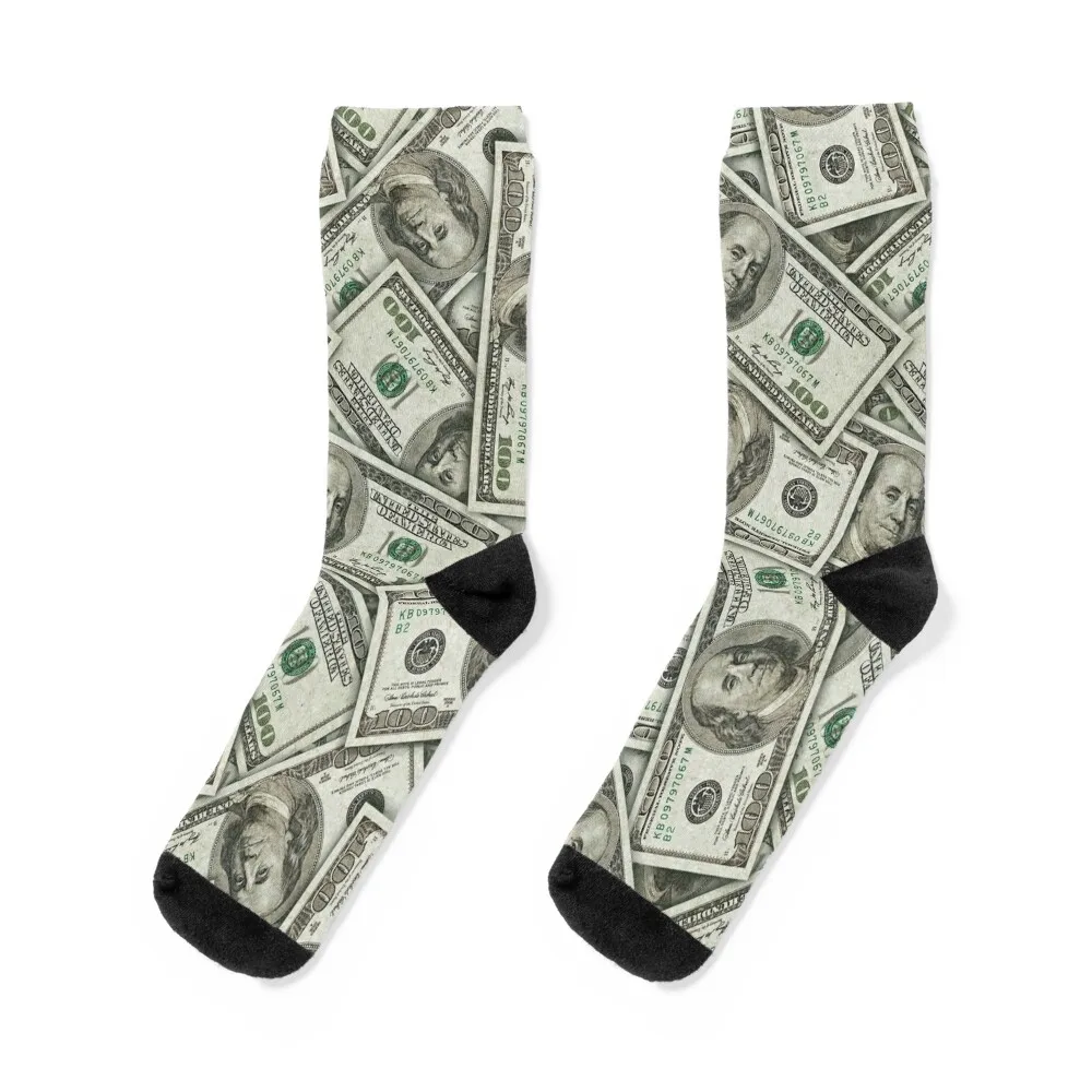 

100 Dollar Bill Socks