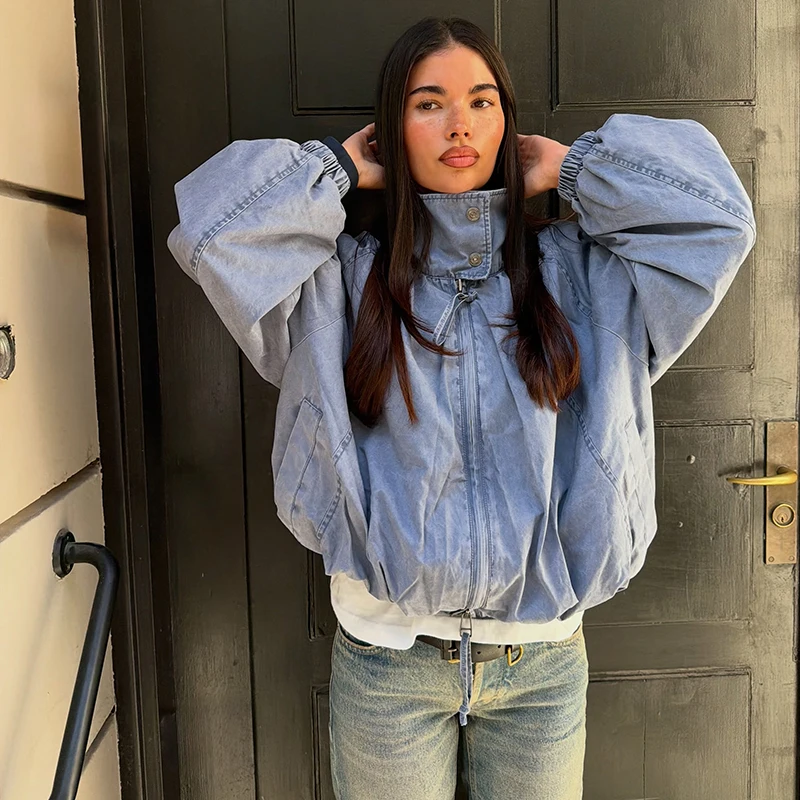 Vintage Fashion Retro Outfit - Vintage Casual Jacket High Collar Effortless