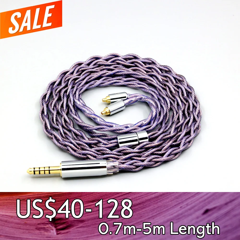 Type2 1.8mm 140 cores litz 7N OCC  Earphone Cable For MMCX Sennheiser ie200 IE300 IE900 IE600 Shure AONIC 3 4 5 LN007884