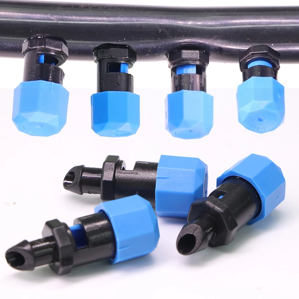 50PCS 0-260L/H Garden Watering Nozzle for Orchard Greenhouse Plants Spray Sprinkler Drip Irrigation Emitter Adjustable Dripper