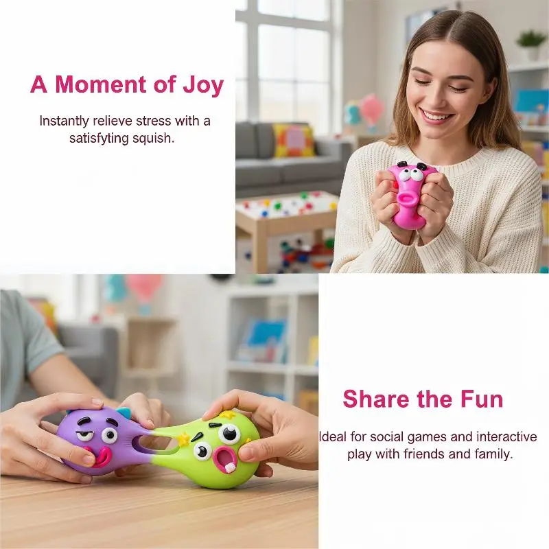 

Smushers Dog Face Swap Squishy Toy with Slow Rise Feature for Relaxing Playful Moments