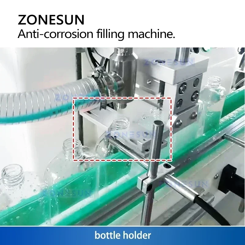 เครื่องบรรจุของเหลวเคมีอัตโนมัติ ZONESUN ZS-YTCR1A สำหรับน้ำยาทำความสะอาดห้องน้ำ น้ำยาฆ่าเชื้อ และน้ำยาฟอกขาว